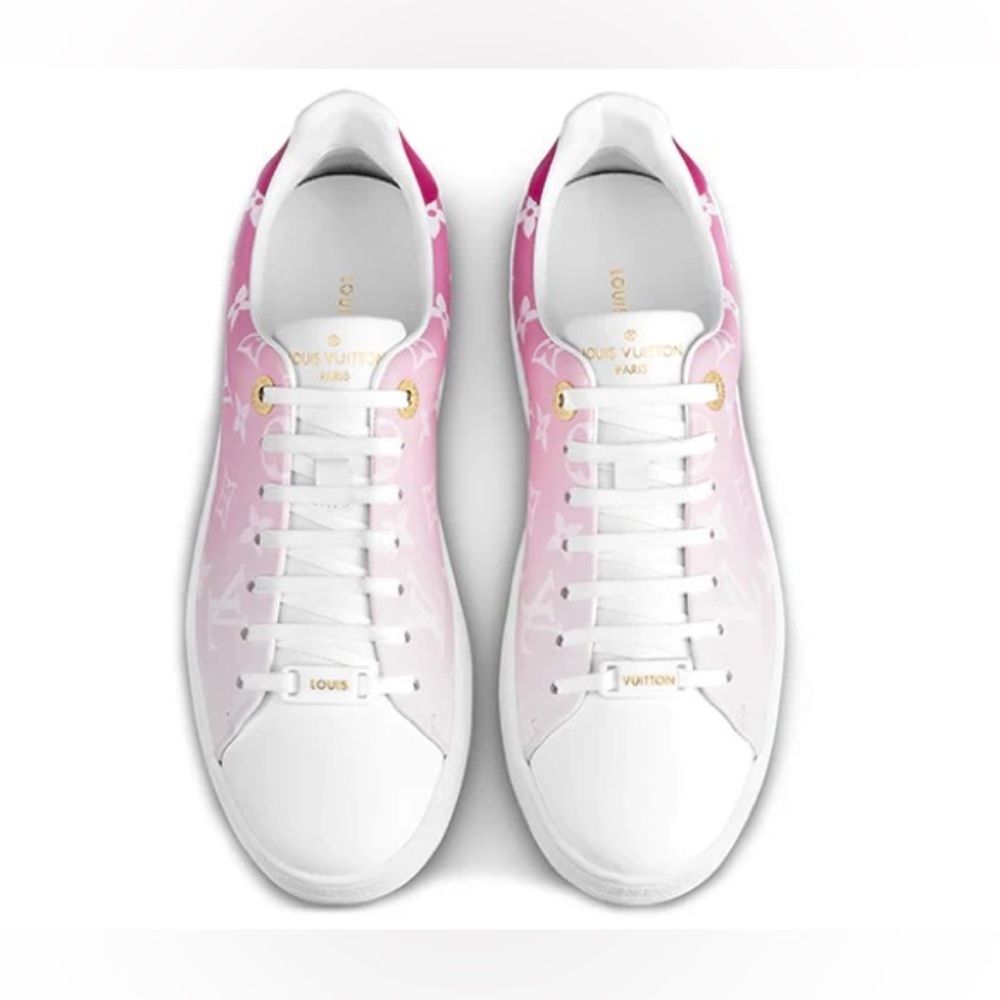 Authentic Louis Vuitton Frontrow Sneakers Pink/Red